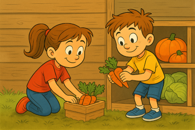 kinder_lagern_gemuese