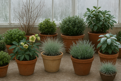 Zierpflanzen im Winterquartier